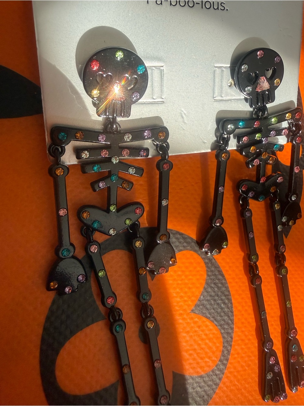 Sugar fix by BaubleBar Black Stud Skelton Earrings - Picture 2 of 4